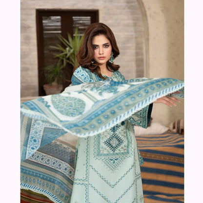 KC-1568 "Tabeer" Embroidered Festive Cambric Cotton Collection by Karma Collection