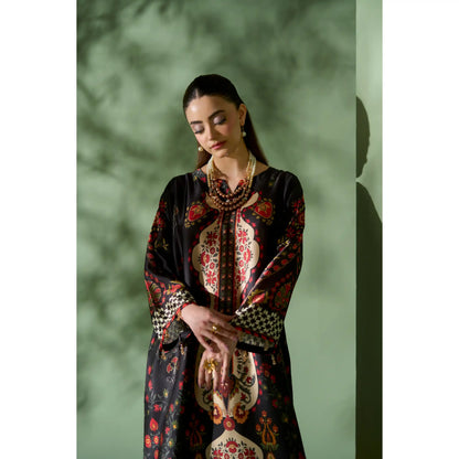 UAL-07 Printed Silk Kaftan Style Co-Ord Set Loose fit Casual Wear | Ethnic wear | ALLY'S