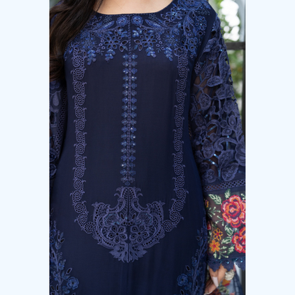 3 Piece Luxury Chiffon Ready to Wear Collection | karma Collection UMKC0903