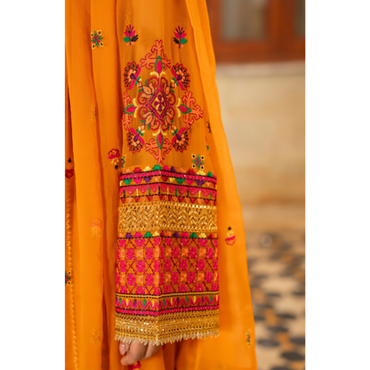 F-492 "Hayat" Embroidered Chiffon Festive Luxury 3 Pc Collection