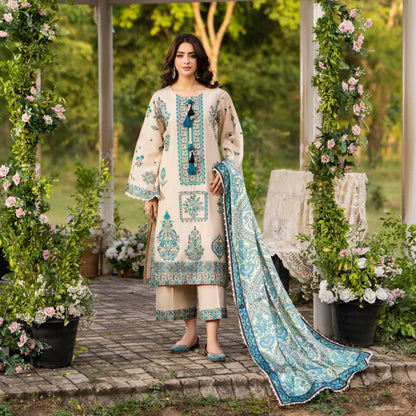KC-1576 "Sunheri" Embroidered Festive Cambric Cotton Collection by Karma Collection