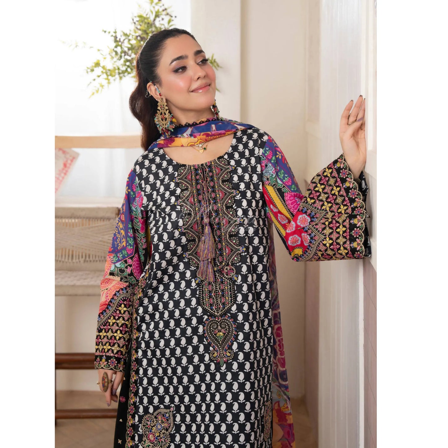 "Flora" Embroidered Lawn 3 Pc Collection | Karma Collection