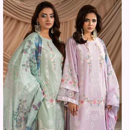 KC-1583 "AYRA" Embroidered Cambric Cotton Collection by Karma Collection