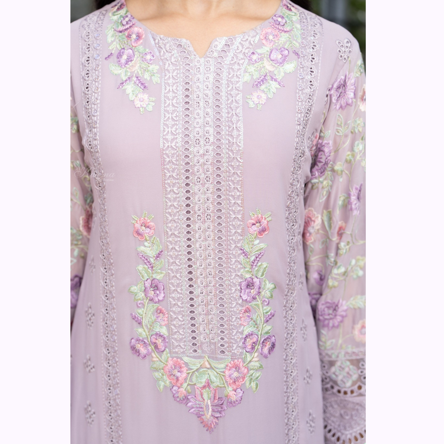 3 Piece Luxury Chiffon Ready to Wear Collection | karma Collection UMKC0901
