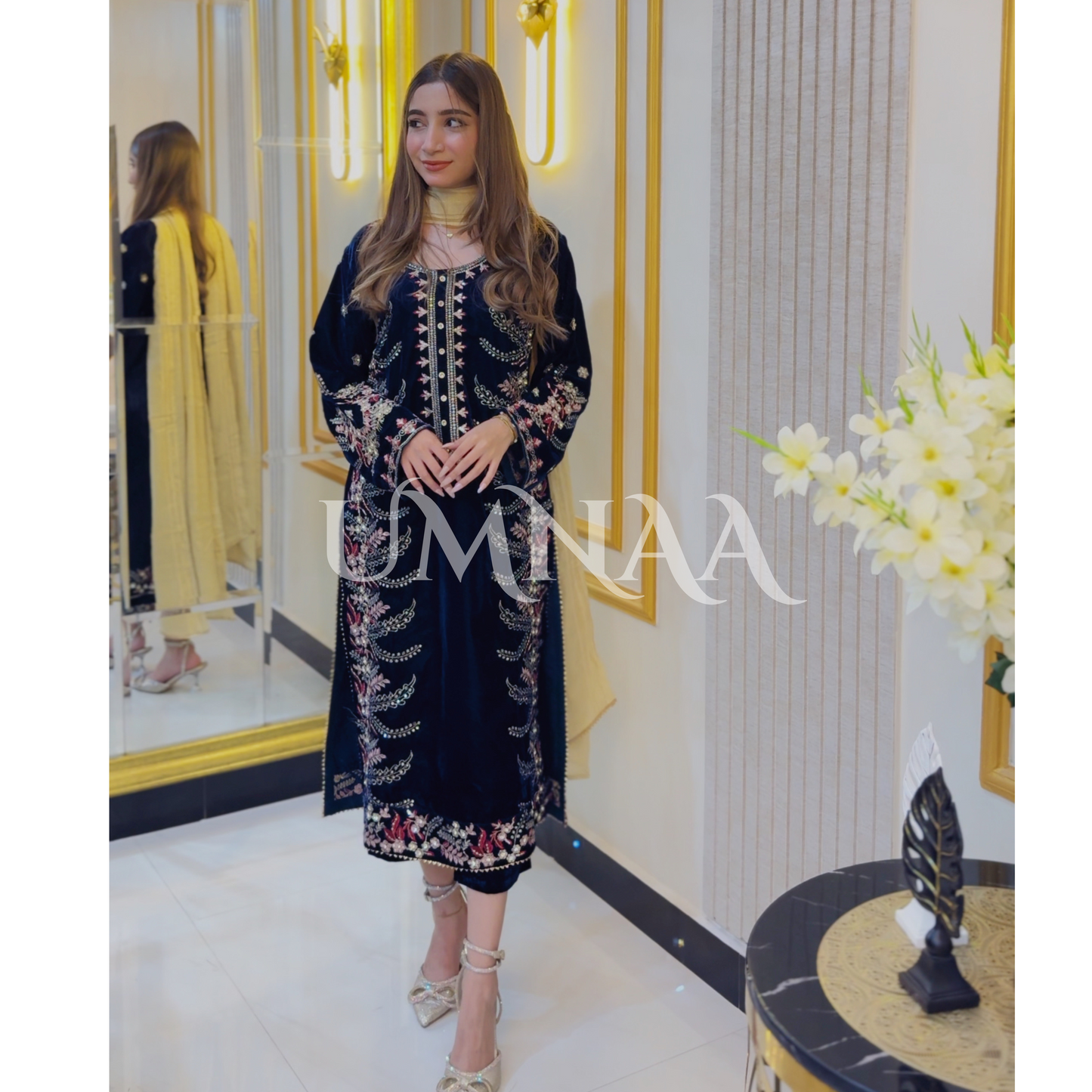 Luxury Embroidered Handwork Velvet Collection