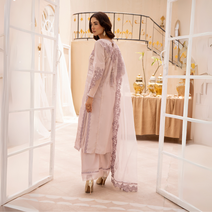 UMS-12 3 Pc Mother & Daughter Luxury Cambric Cotton by Simrans