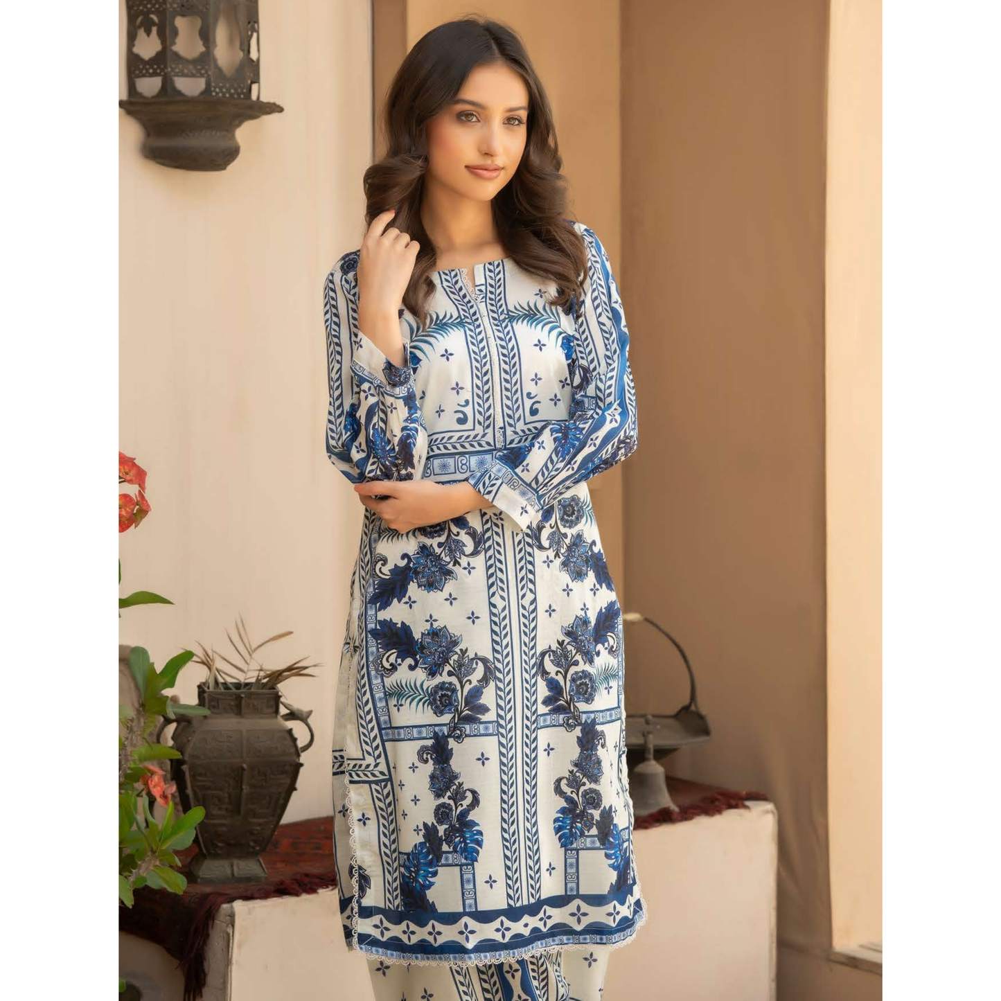 UMRZ-45 2 Pc Printed Cotton Co-Ord set |Ready to Wear| Rangz