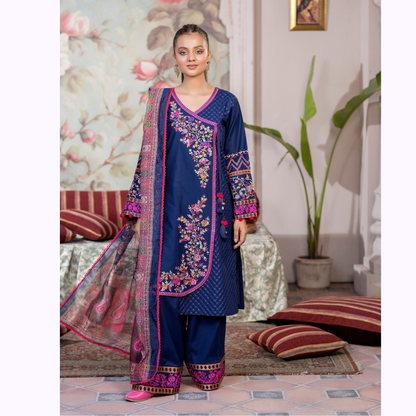 KC-1450 Trendy farshi Shalwar Embroidered Cotton Collection Ready to Wear 3 Pc - Karma Collection