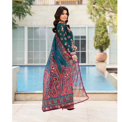 KC-1491 kashmiri Chikenkari Luxury Cotton farshi Shalwar Collection | Ready to Wear | Karma Collection