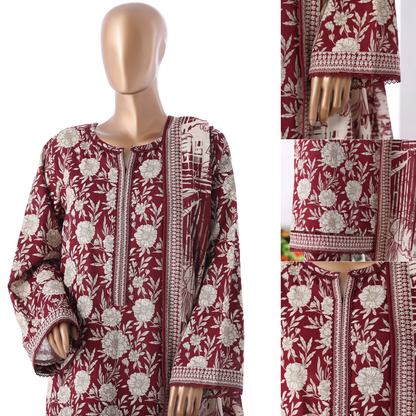 UBA-01 Printed Khaddar 3 Pc Winter Collection by Bin Saeed