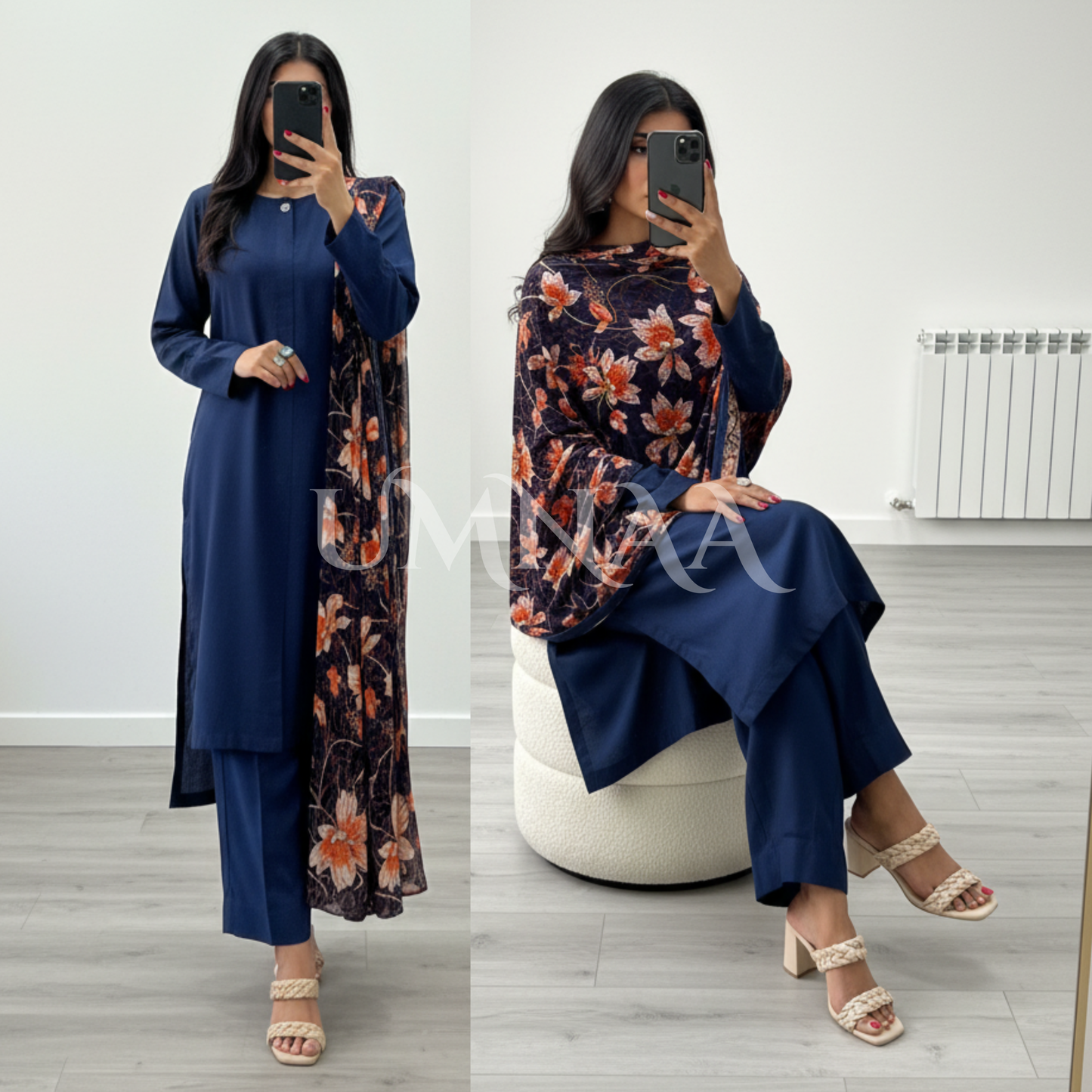 3 Pc Dhanak Collection with Palachi Shawl | Winter Collection | Raniya.h