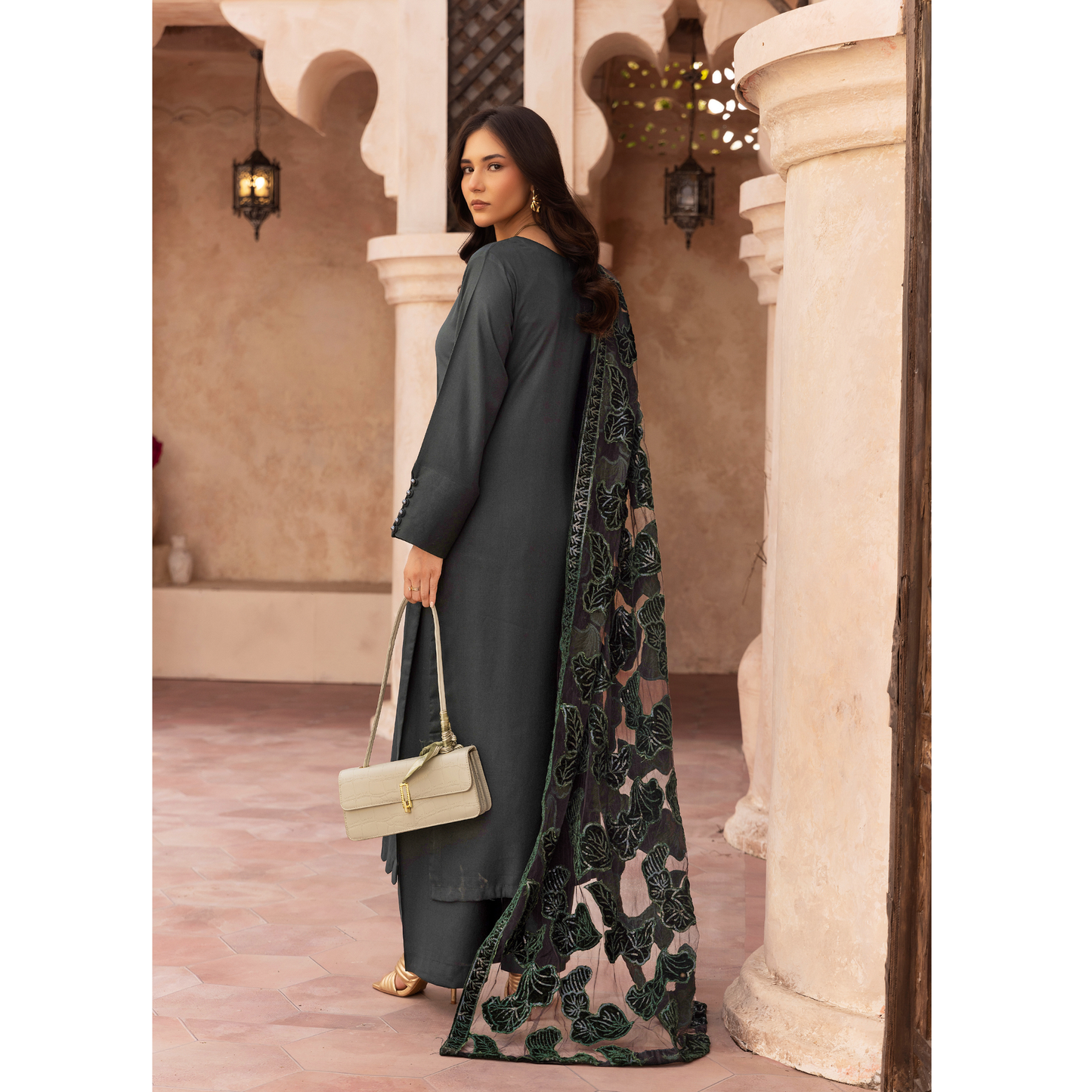 UMS-45 NURA LUX by Simrans Laserkari Dhanak Winter Collection | Ready to Wear | Asian Clothes