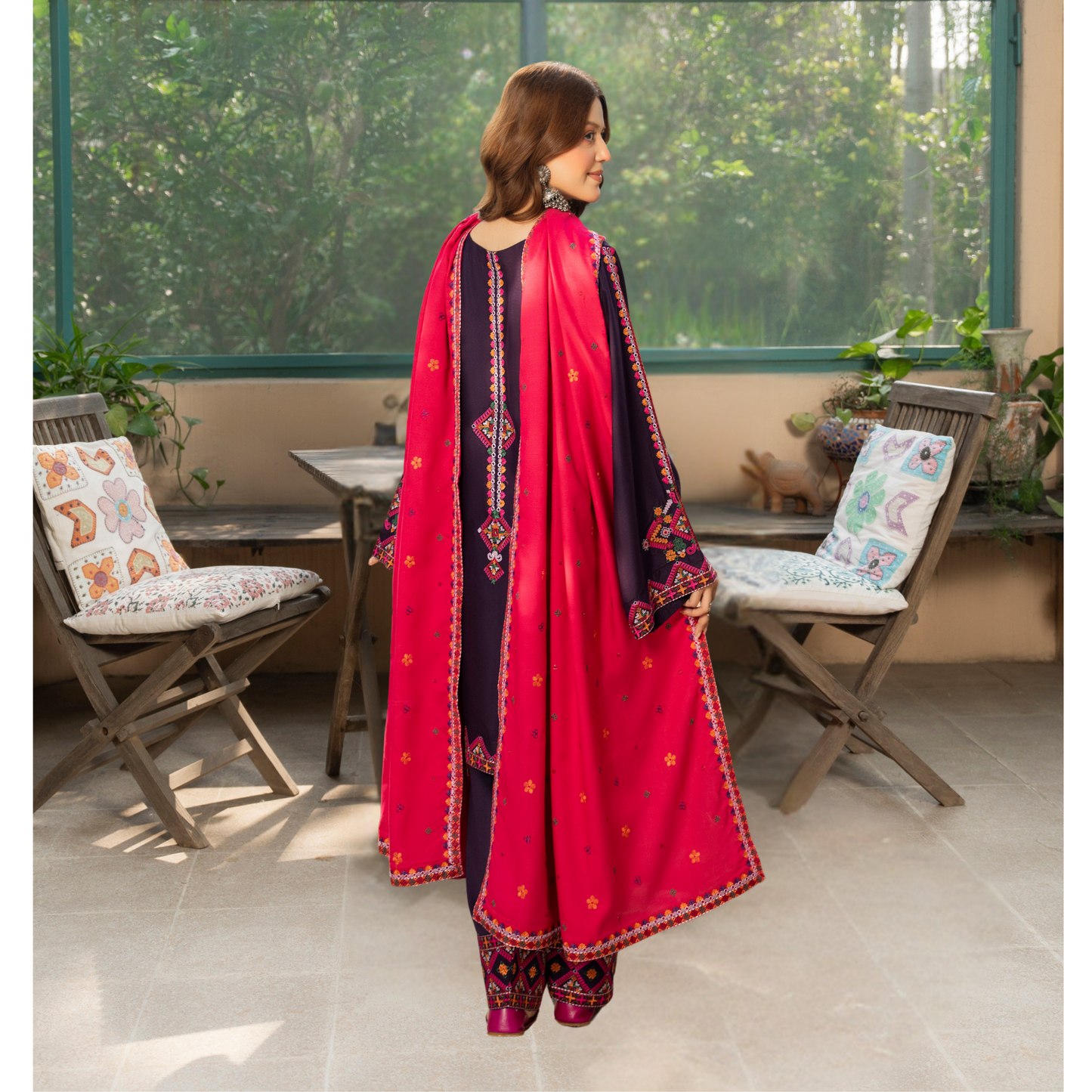 "Nigar" Kotrai Edition Luxury Embroidered 3 Piece by Karma Collection