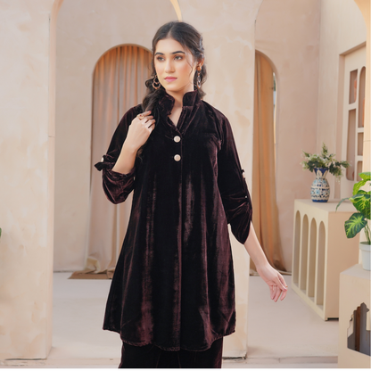 UMS-46 Velvet Co-Ords set by Simrans | Ready to Wear | Asian Clothes