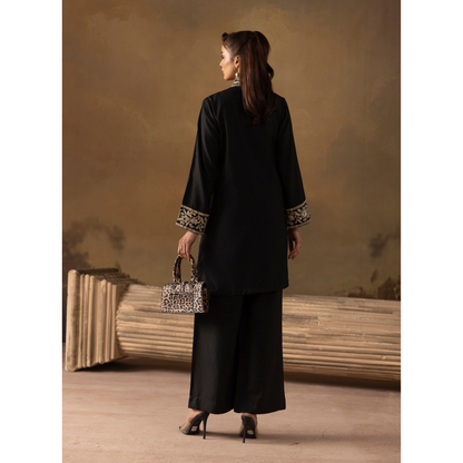 UMS-48 Embroidered Dhanak 2 Pc Co-Ords Set by Simrans