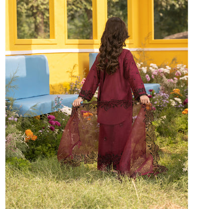 UMS-55 Janan Mother Daughter Chikenkari Jacquard Eid Edit by Simrans | Ready to Wear Asian Pakistani clothes