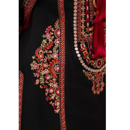 UA-174 Embroidered Slub Linen Mother Daughter Festive Collection by Umnaa