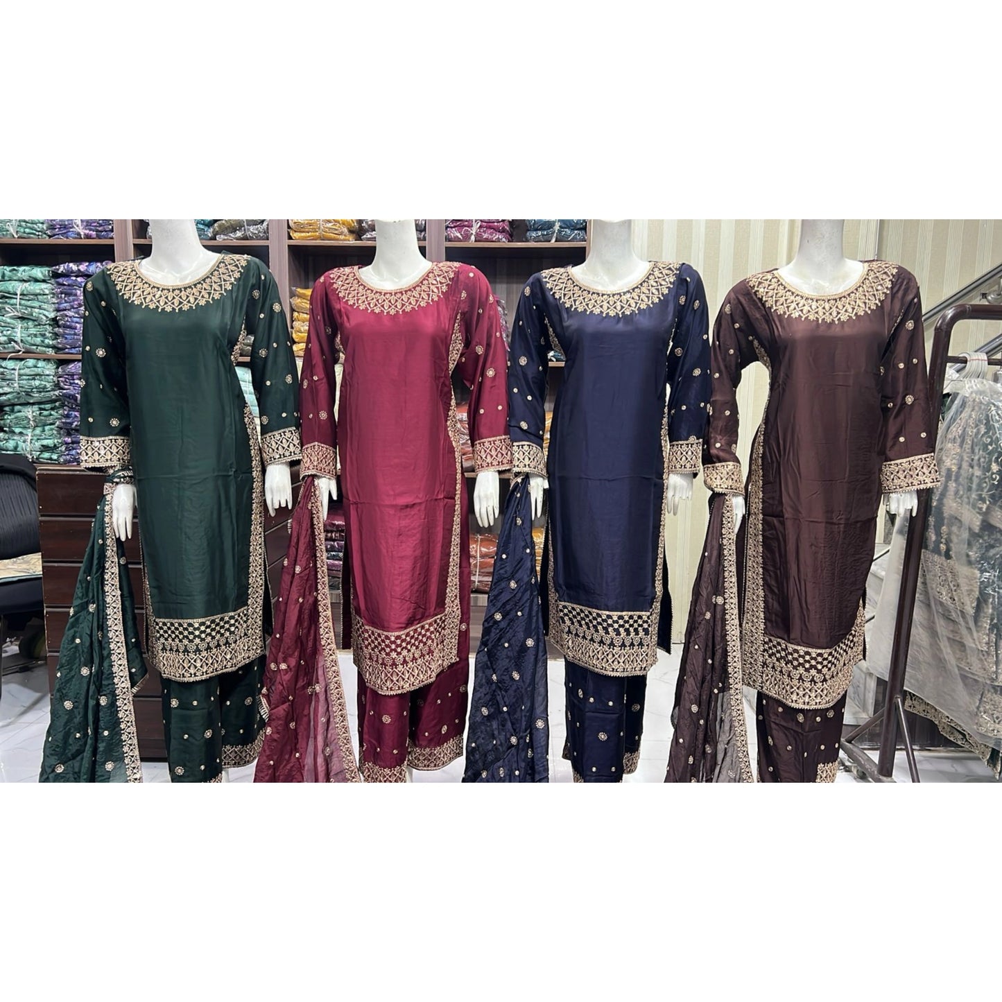 UA-167 Embroidered Viscose Mother Daughter Festive Collection by Umnaa