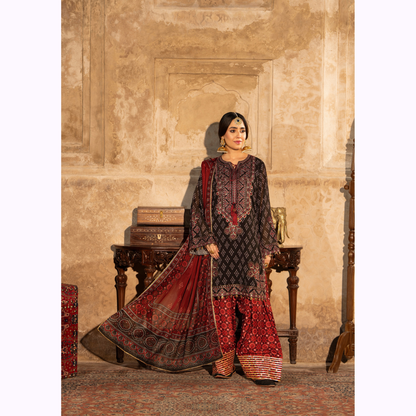 "AURA" Embroidered Georgette Collection by Karma Collection