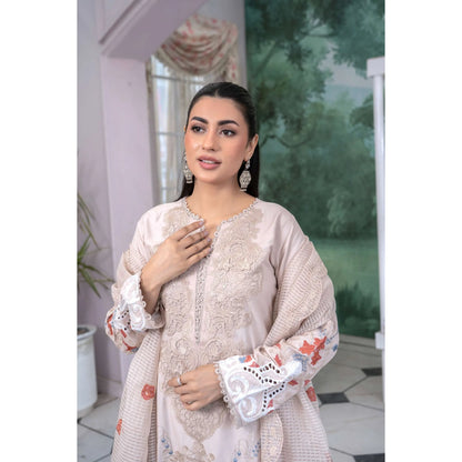 UMRZ-55 Festive Maria.b Lux by Rangz Embroidered Linen Collection