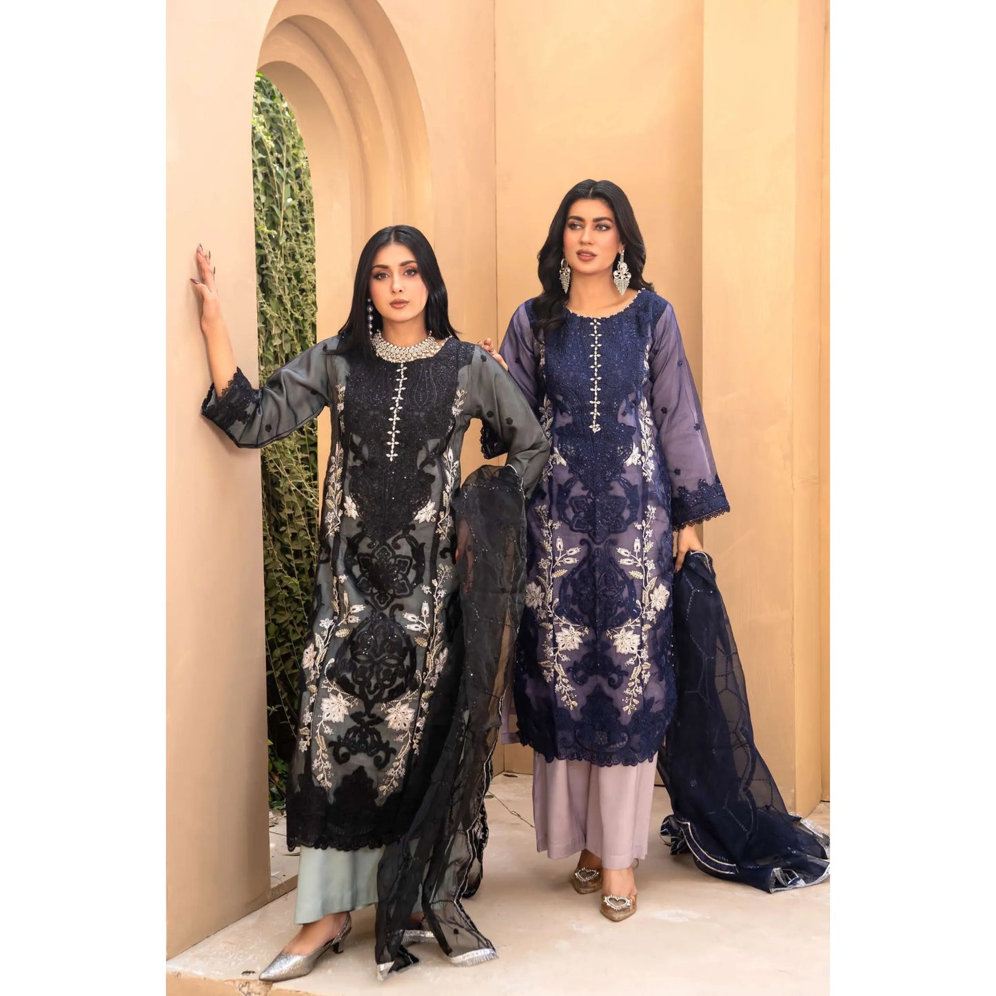 UMRZ-56 Maria.b Oraganza by Rangz Embroidered Festive Organza Collection