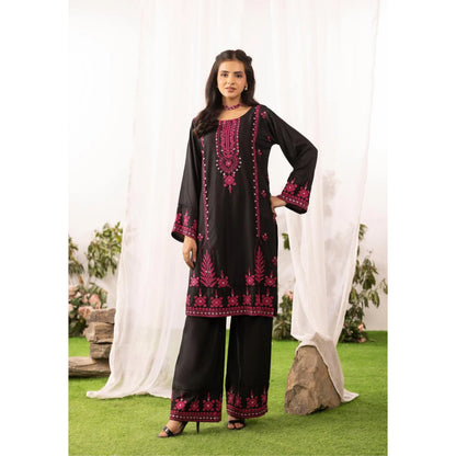 UMS-59 Embroidered Linen Co-Ords Set 2 Pc Set by Simrans