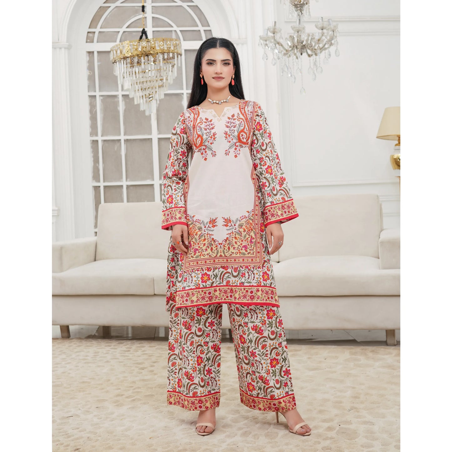 UMS-60 "Attire" Lawn 2 Piece Co-Ords Set by Simrans