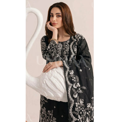 UA-190 Embroidered Cotton Collection 3 Piece | Ready to Wear | Asian clothes