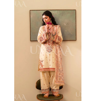 UA-188 Embroidered Cotton dress by Umnaa | Ready to Wear | Pakistani Asian Clothes