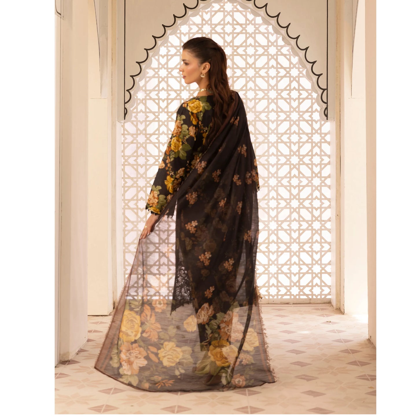 UMS-63 "Limelight" by Simrans Embroidered Printed Pure Lawn 3 Pc Collection Ready to Wear Pakistani Asian clothes