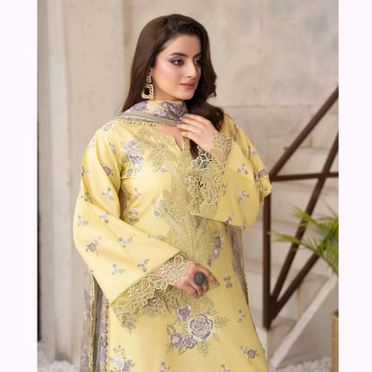KC-1569 "Tabeer" Embroidered Festive Cambric Cotton Collection by Karma Collection