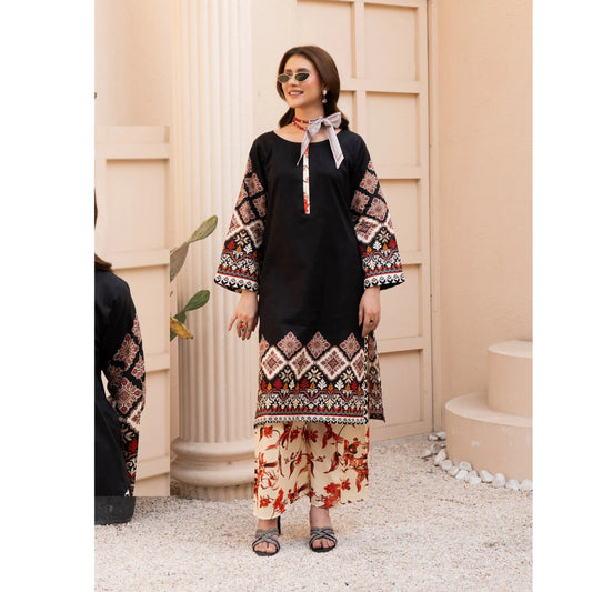 UMRZ-59 Printed Lawn Co-Ords set Collection by Rangz | Ready to Wear Pakistani Asian clothes