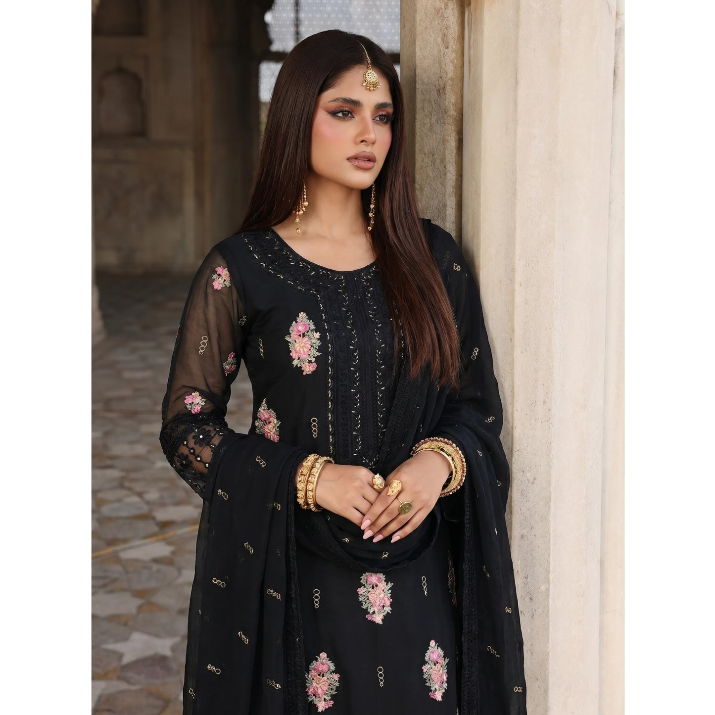 UA-201 Embroidered Cotton Festive Collection By Umnaa | Ready to Wear Pakistani Asian clothes