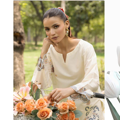 UMS-66 "Image Kari" Embroidered Lawn Co-Ords Set by Simrans | Ready to Wear Pakistani Asian clothes