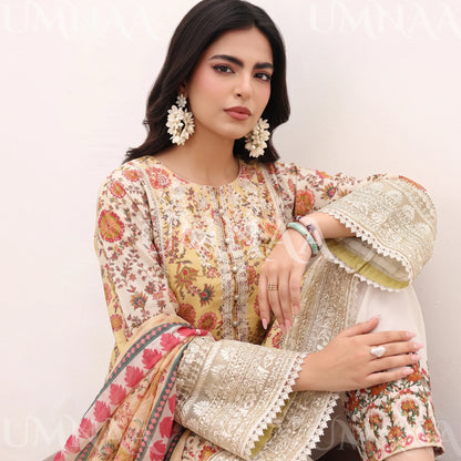 UA-334 Embroidered Viscose 3 Pc Collection Ready to Wear Pakistani Asian clothes by Umnaa