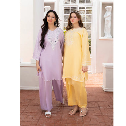 UA-243 Embroidered Lawn Summer Lawn Co-Ords Set by Umnaa