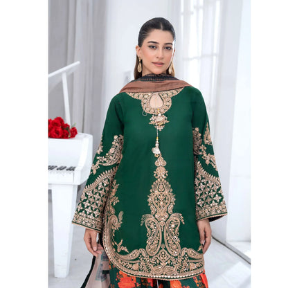 UTT-25 " Ethnic" Cambric Cotton 3 Pc Collection | Traditional Thread