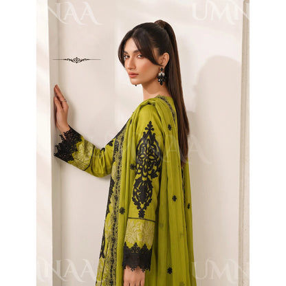 UA-283 Embroidered Chiffon 3 Pc Collection | Umnaa