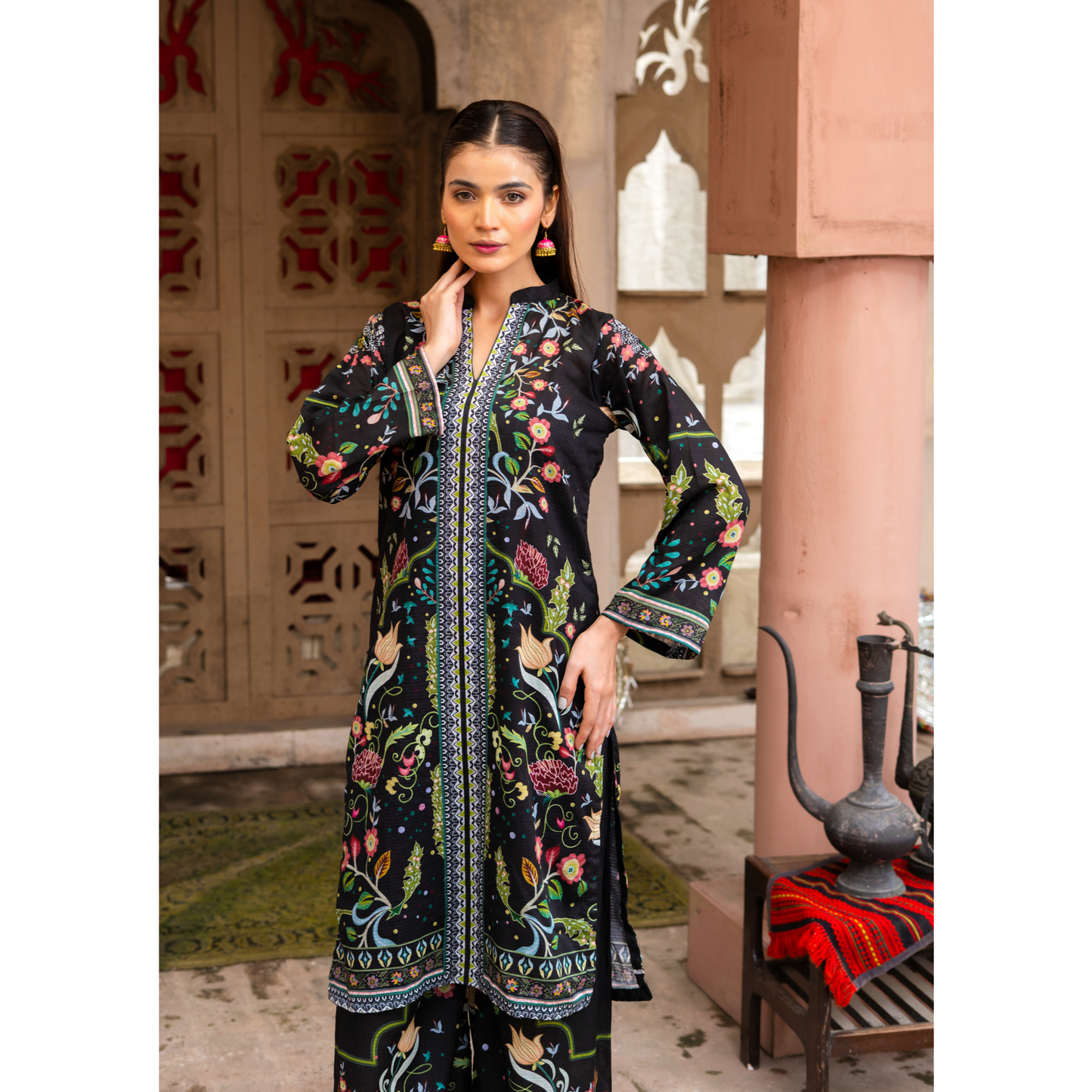 Printed Lawn Co-Ords Set 2 Pc | Ready to Wear | Rangz