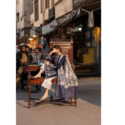 UCA-15 3 Pc Embroidered Cambric Cotton Ready to Wear Eid Collection by Casuallite