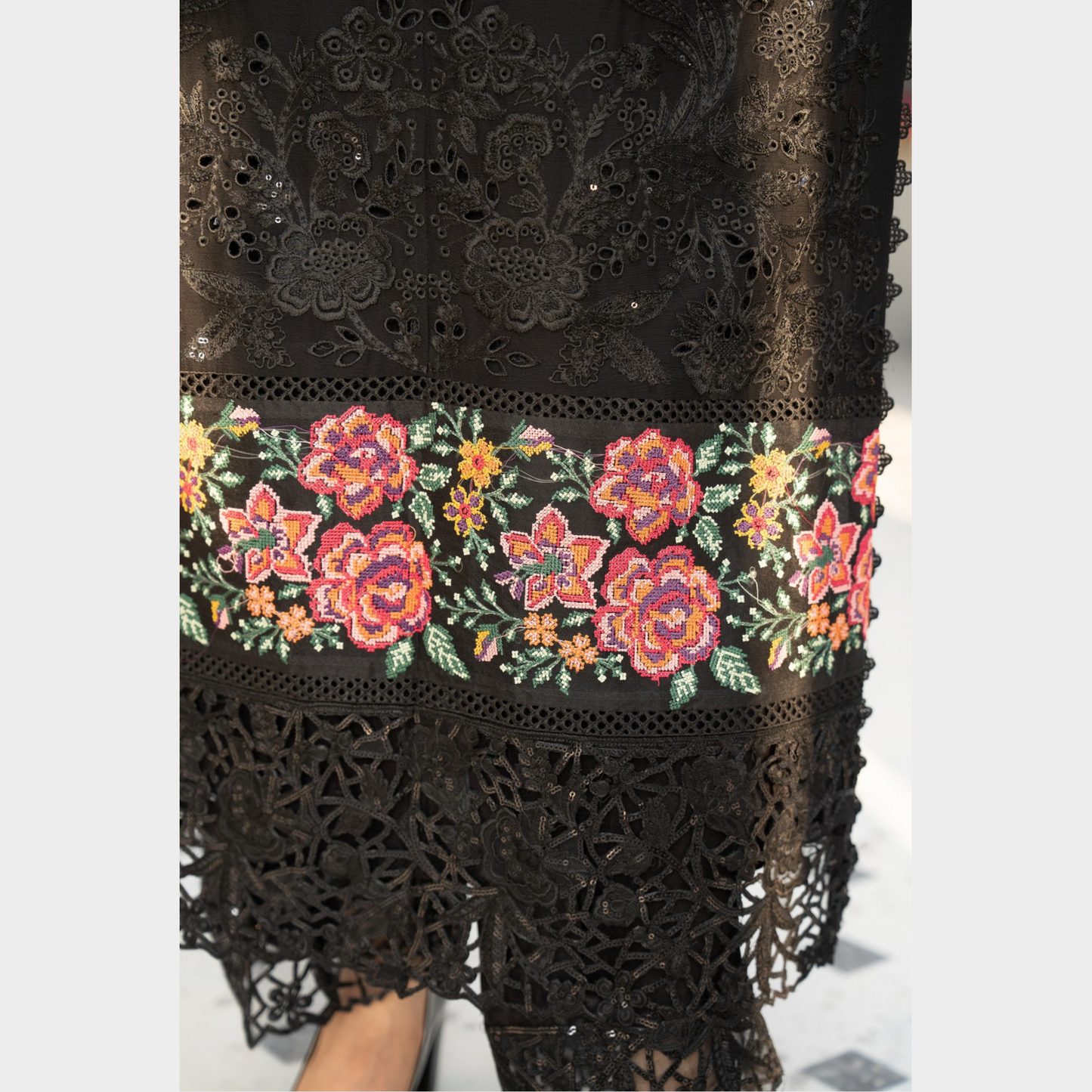 3 Piece Luxury Chiffon Ready to Wear Collection | karma Collection UMKC0903