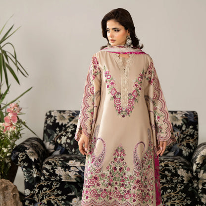 KC-1585 "AYRA" Embroidered Cambric Cotton Collection by Karma Collection