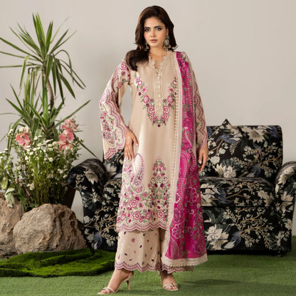KC-1585 "AYRA" Embroidered Cambric Cotton Collection by Karma Collection