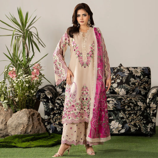KC-1585 "AYRA" Embroidered Cambric Cotton Collection by Karma Collection