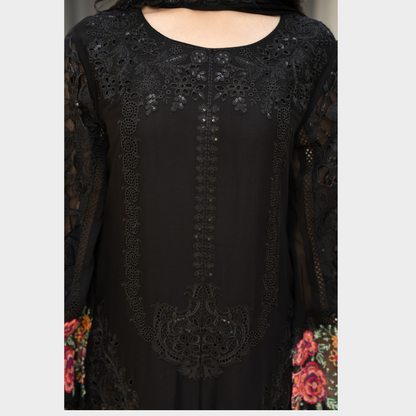 3 Piece Luxury Chiffon Ready to Wear Collection | karma Collection UMKC0903