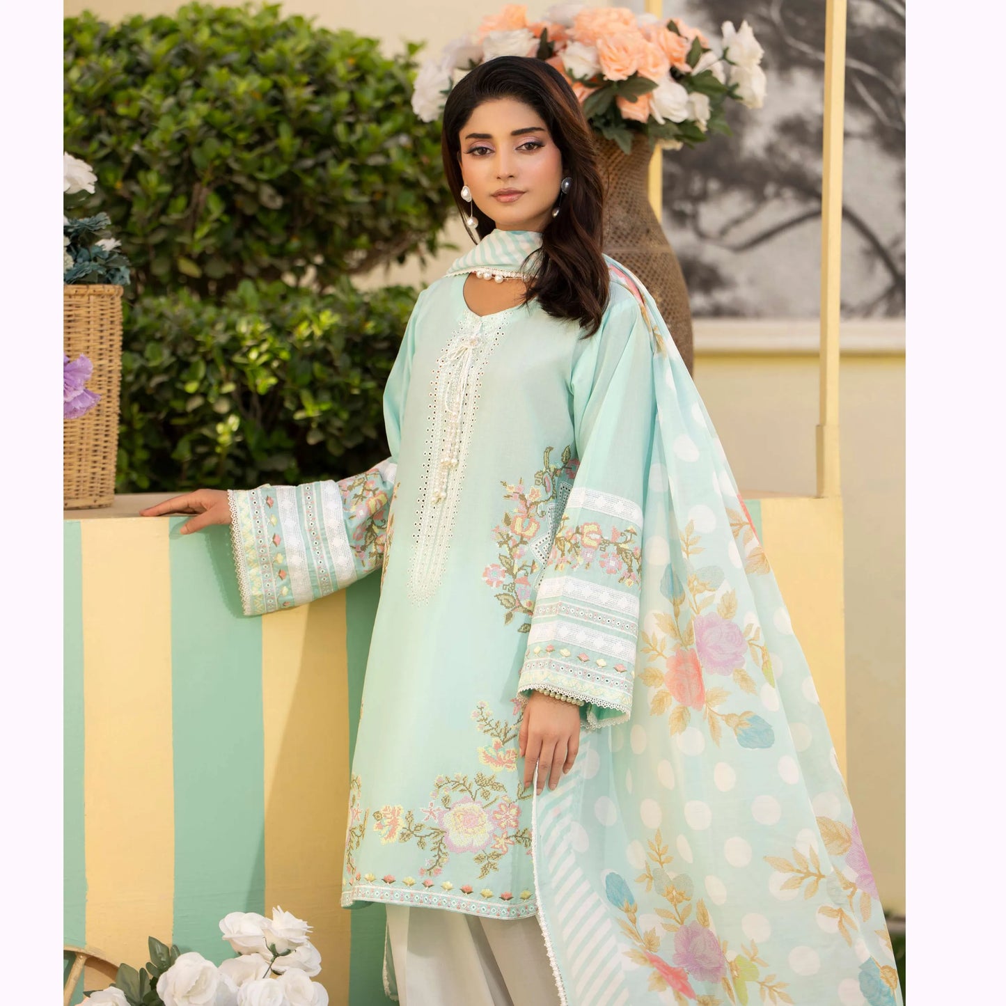 KC-1561 "Ferisha" Embroidered Festive Collection by Karma Collection