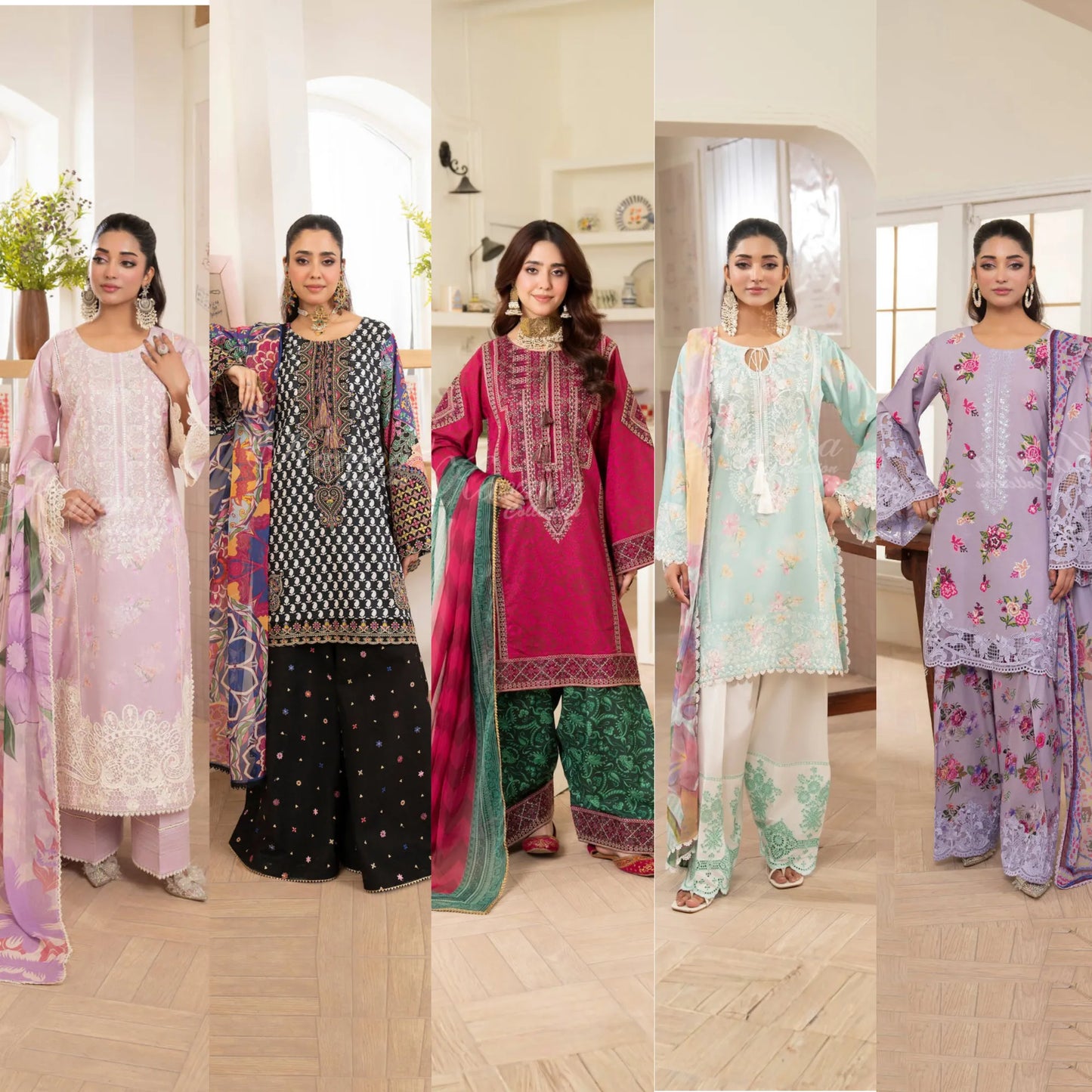 "Flora" Embroidered Lawn 3 Pc Collection | Karma Collection