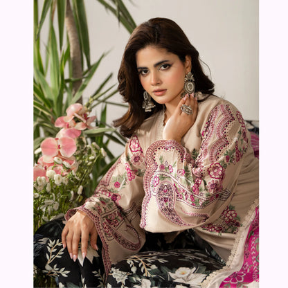 KC-1585 "AYRA" Embroidered Cambric Cotton Collection by Karma Collection