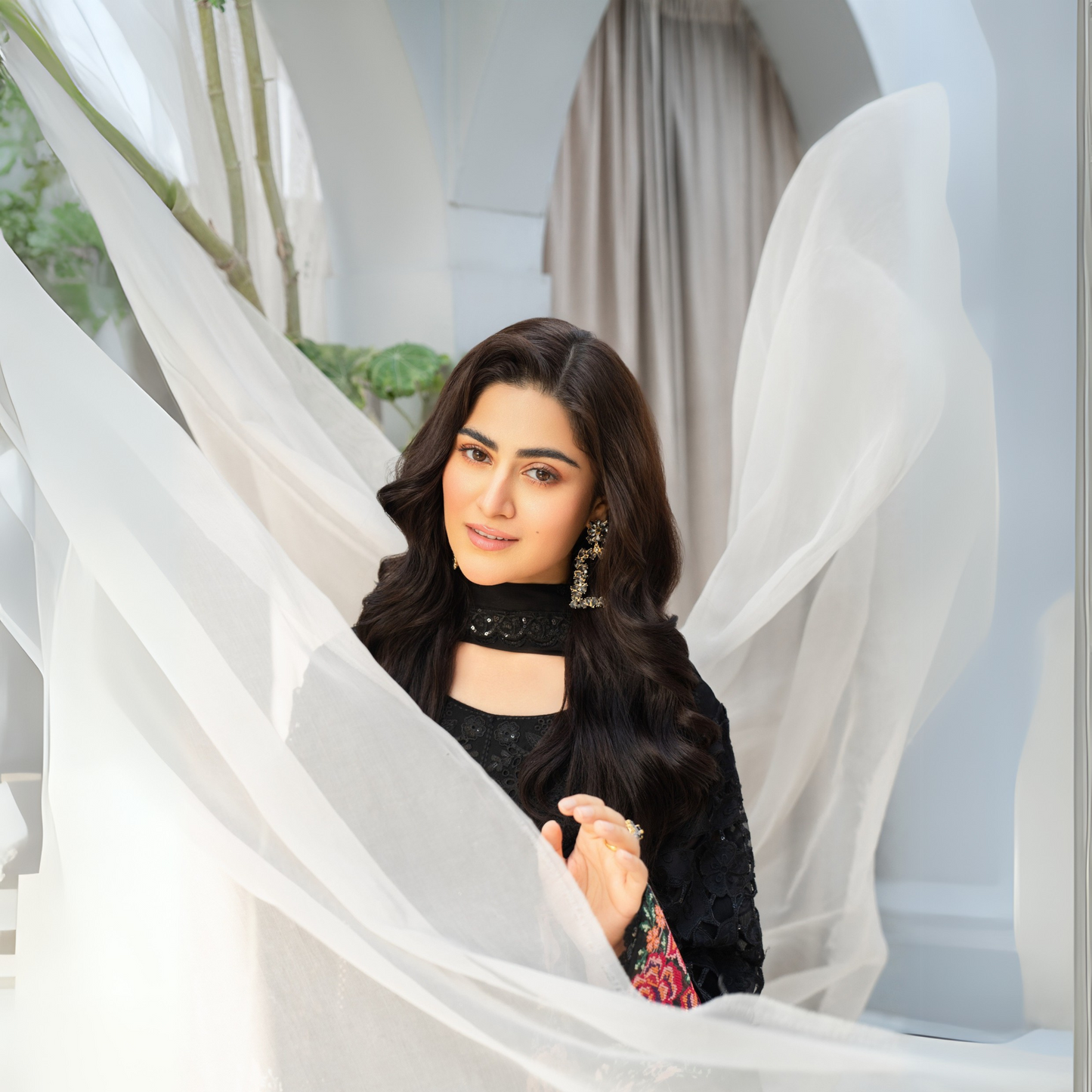 3 Piece Luxury Chiffon Ready to Wear Collection | karma Collection UMKC0903