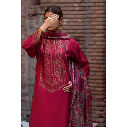 UCA-15 3 Pc Embroidered Cambric Cotton Ready to Wear Eid Collection by Casuallite